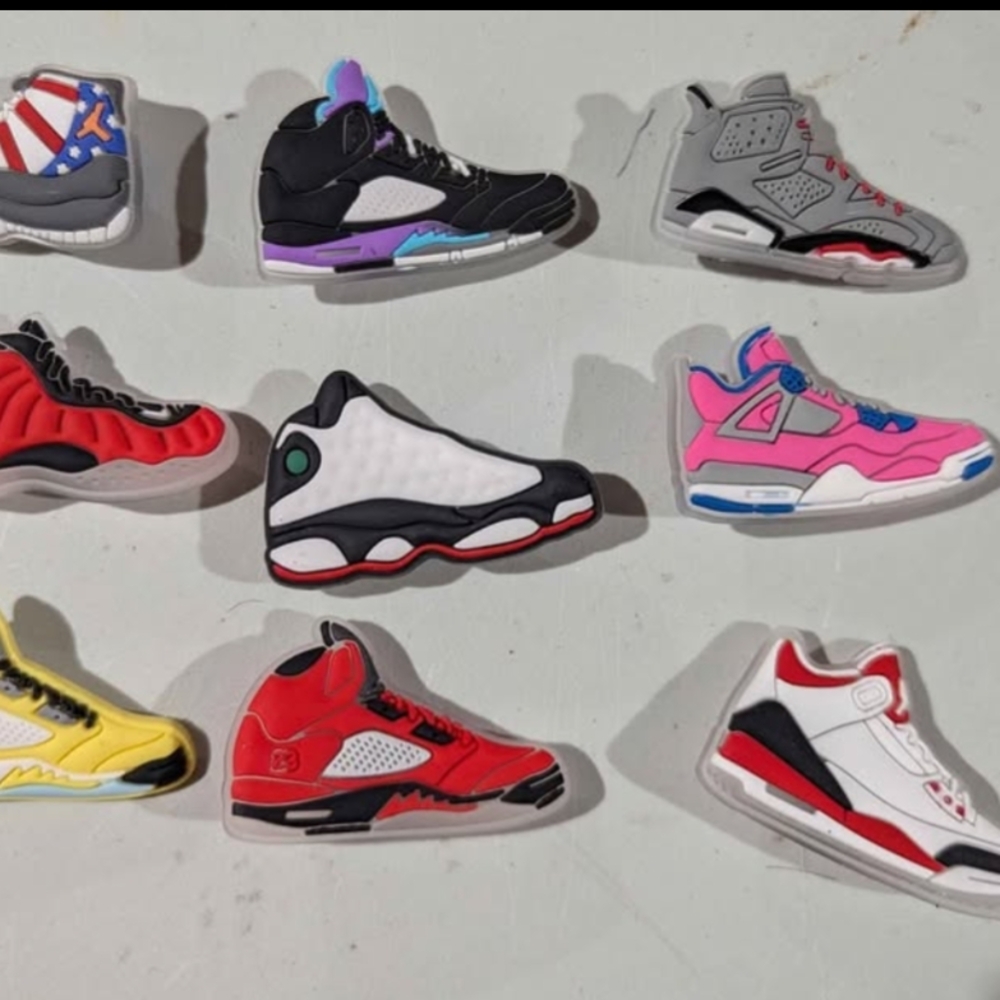 New 9 Pcs Basketball Hype Beast Sneakers Jibbitz